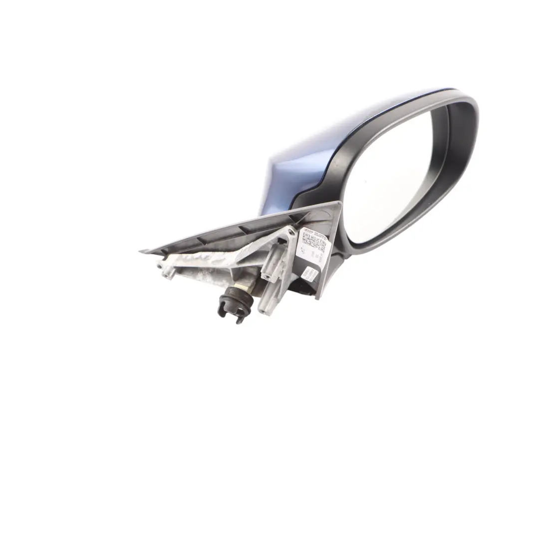 BMW 1 Series E87 LCI Heated Right Wing Mirror O/S Tiefseeblau Deep Sea Blue A76 - SKU rhd-7268126-DSB - Part number 7268126