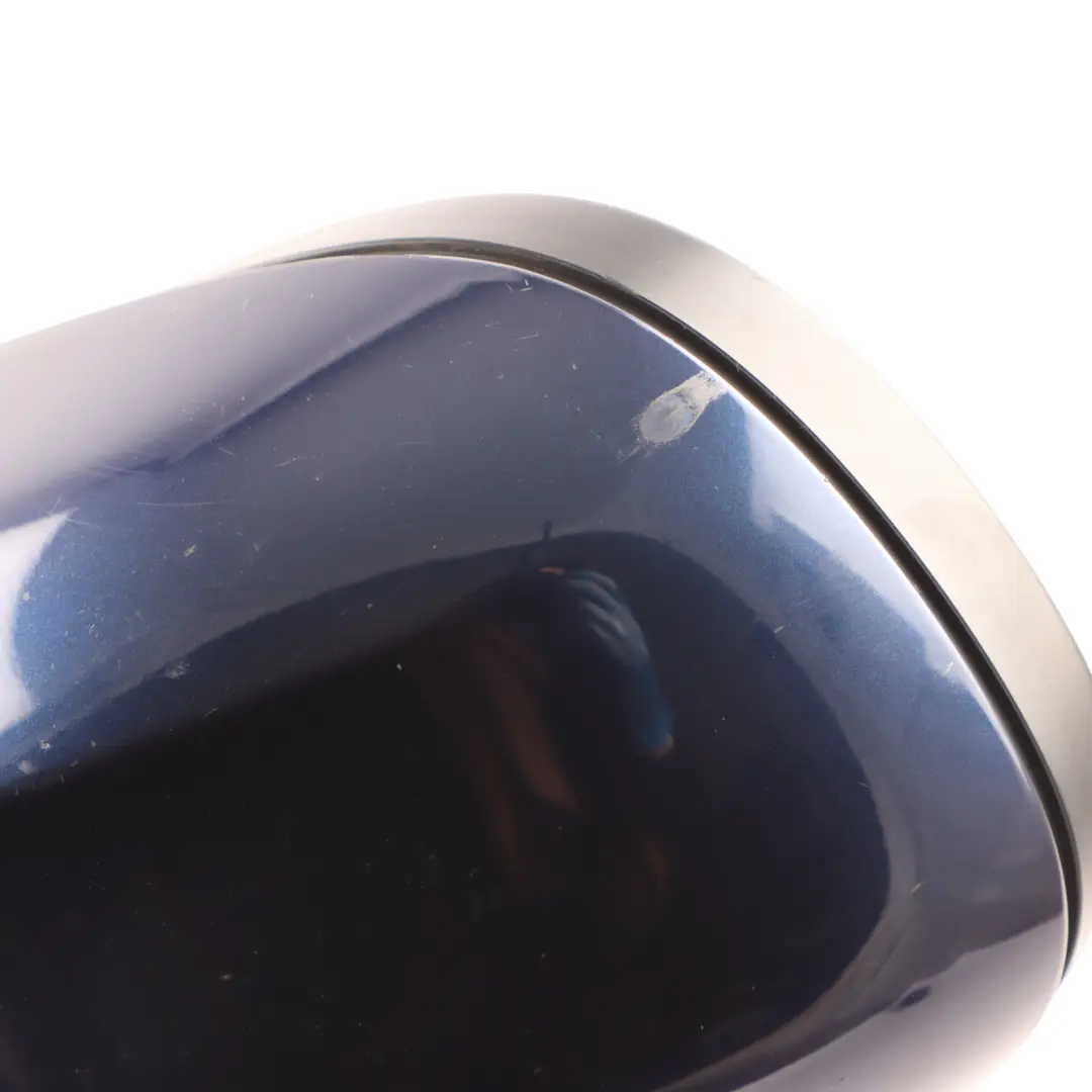 Heated Right Wing Mirror O/S Tiefseeblau Deep Sea Blue to BMW 3 Series E90 E91 LCI with Part number 7268264 BMW 3 Series E90 E91 LCI Heated Right Wing Mirror O/S Tiefseeblau Deep Sea Blue - SKU rhd-7268264-DSB - Part number 7268264