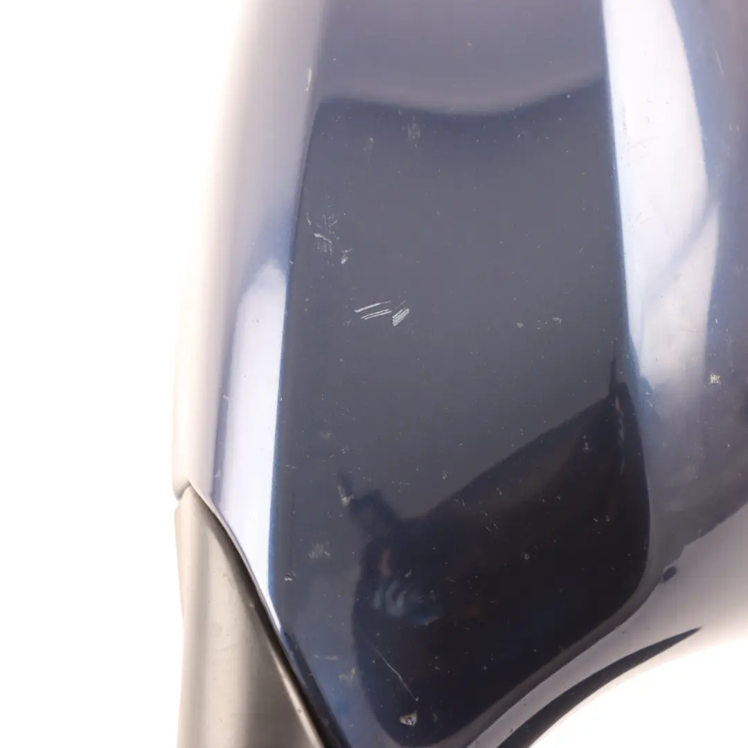 Heated Right Wing Mirror O/S Tiefseeblau Deep Sea Blue to BMW 3 Series E90 E91 LCI with Part number 7268264 BMW 3 Series E90 E91 LCI Heated Right Wing Mirror O/S Tiefseeblau Deep Sea Blue - SKU rhd-7268264-DSB - Part number 7268264
