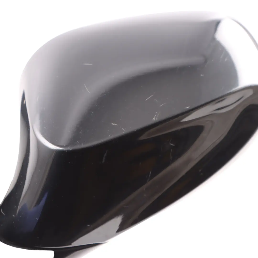 BMW E82 M Sport Power Fold High Gloss Left Wing Mirror N/S Black Sapphire 475 - SKU RHD-7282045-BS - Part number 7282045