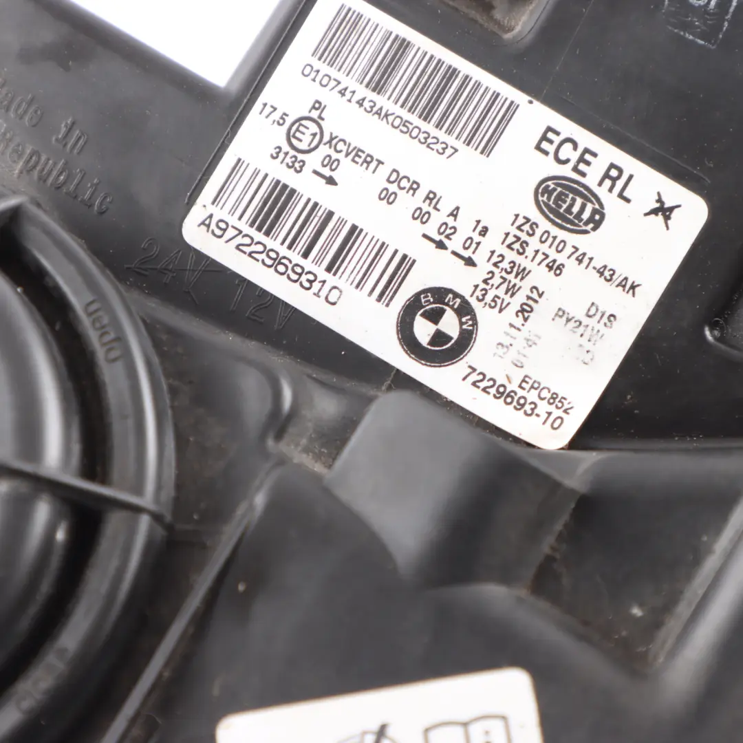  Front Headlight BMW F20 F21 Headlamp AHL Xenon Lamp Left N/S - SKU RHD-7296907-1 - Part number 7296907