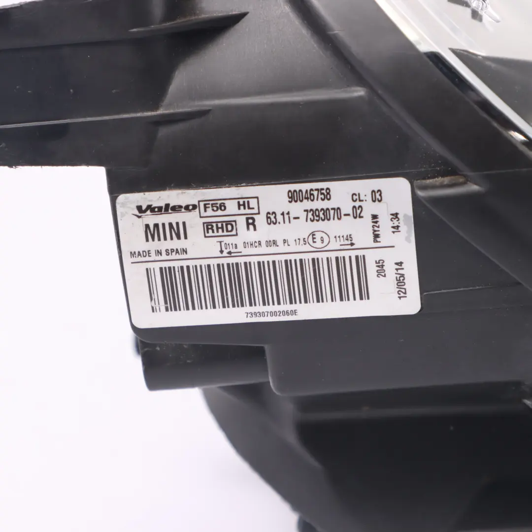 Headlight Front Light LED Headlamp Right O/S 7393070 to Mini F55 F56 F57 with Part number 7383212 Mini F55 F56 F57 Headlight Front Light LED Headlamp Right O/S 7393070 - SKU RHD-7383212-1 - Part number 7383212