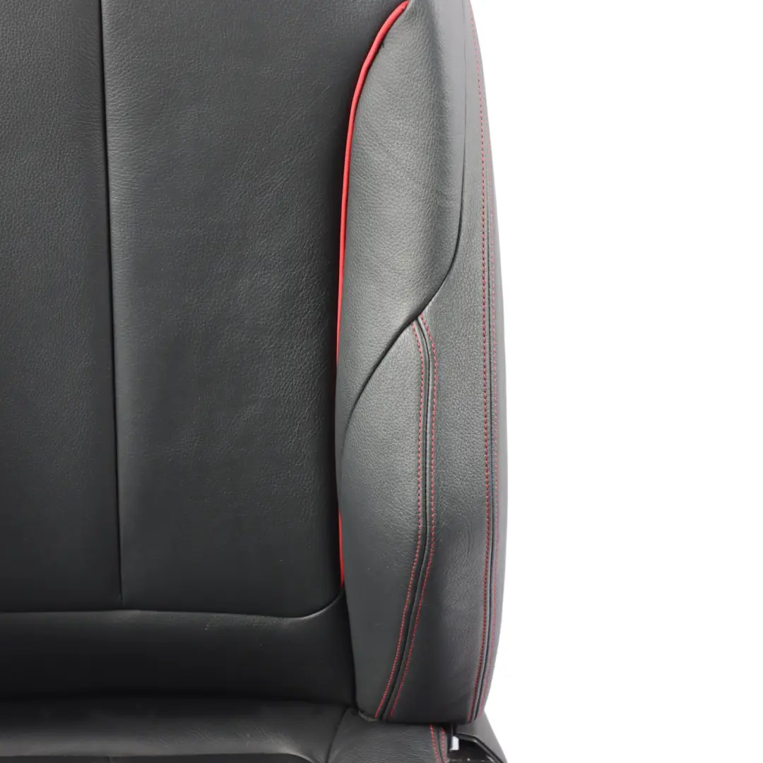  Front Seat BMW F30 F31 Left N/S Sport Heated Memory Black Leather Red Stitching - SKU RHD-7392473-1 - Part number 7392473