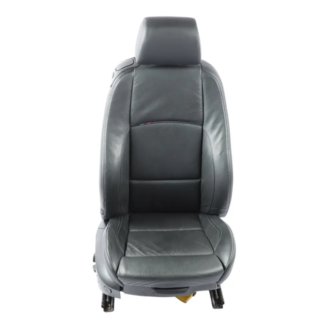 Front Seat M Sport Right O/S Memory Black Leather Dakota Contrast Blue to BMW E92 with Part number 7843050 BMW E92 Front Seat M Sport Right O/S Memory Black Leather Dakota Contrast Blue - SKU RHD-7843050-3 - Part number 7843050