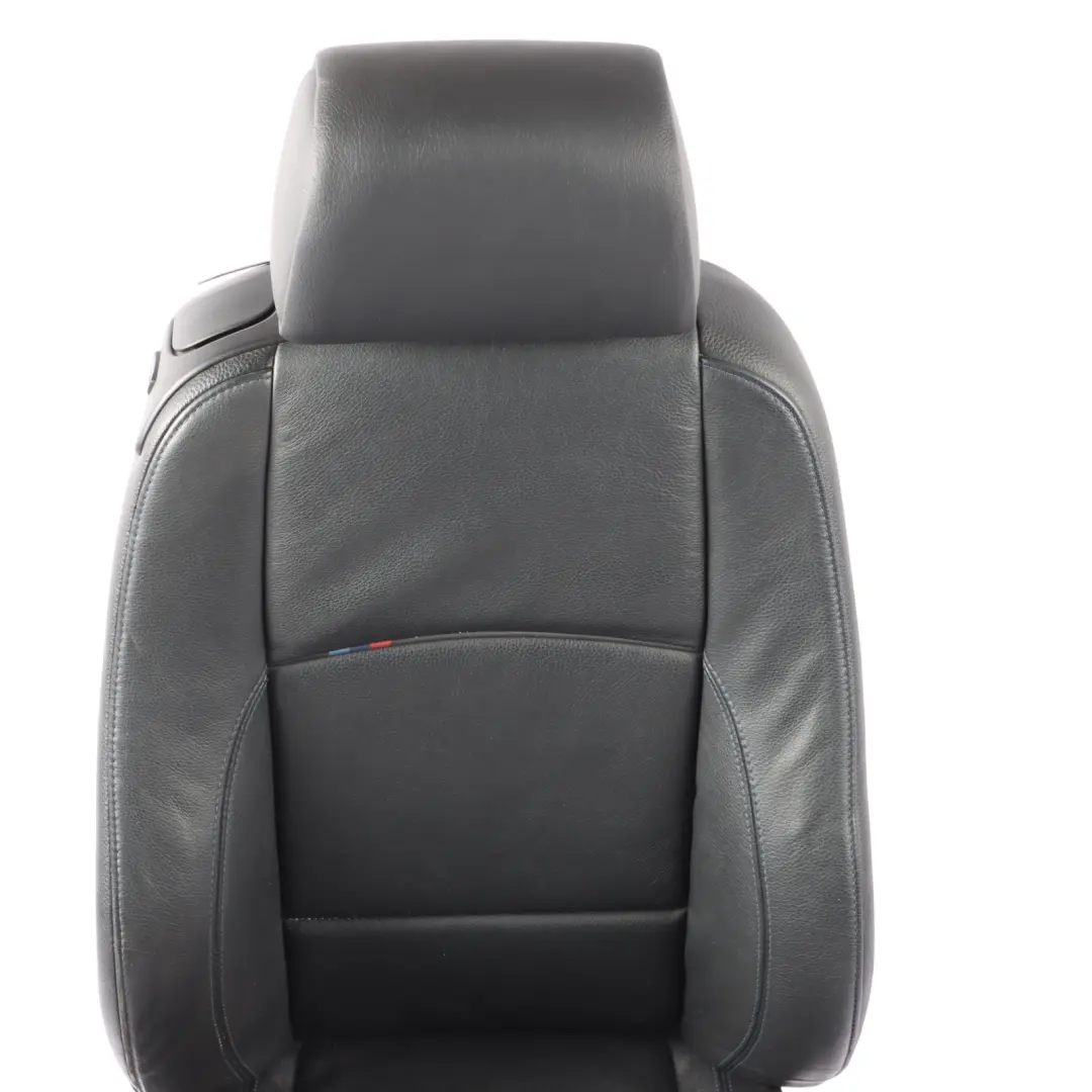 Front Seat M Sport Right O/S Memory Black Leather Dakota Contrast Blue to BMW E92 with Part number 7843050 BMW E92 Front Seat M Sport Right O/S Memory Black Leather Dakota Contrast Blue - SKU RHD-7843050-3 - Part number 7843050