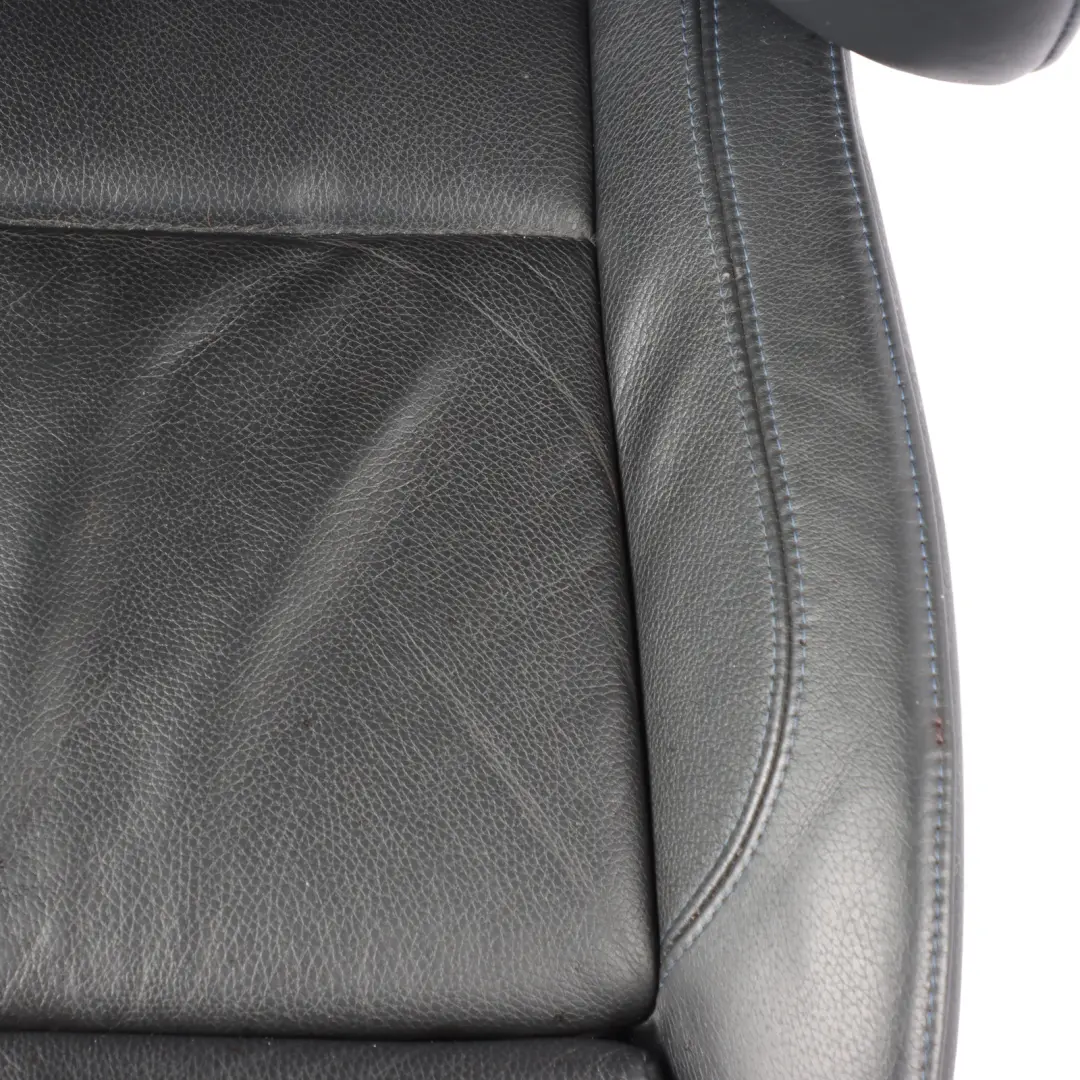 Front Seat M Sport Right O/S Memory Black Leather Dakota Contrast Blue to BMW E92 with Part number 7843050 BMW E92 Front Seat M Sport Right O/S Memory Black Leather Dakota Contrast Blue - SKU RHD-7843050-3 - Part number 7843050