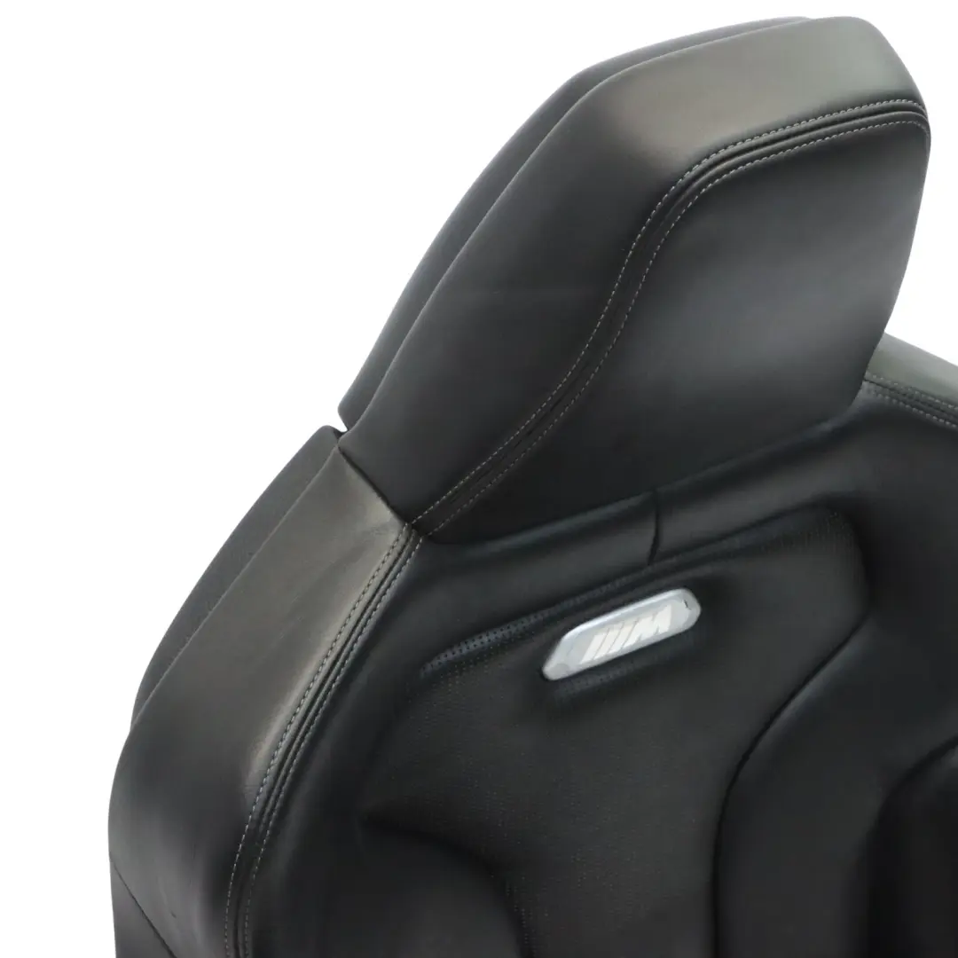 BMW F82 M4 M Sport Heated Front Right O/S Black Leather Seat Memory Electric - SKU RHD-8058276-3 - Part number 8058276