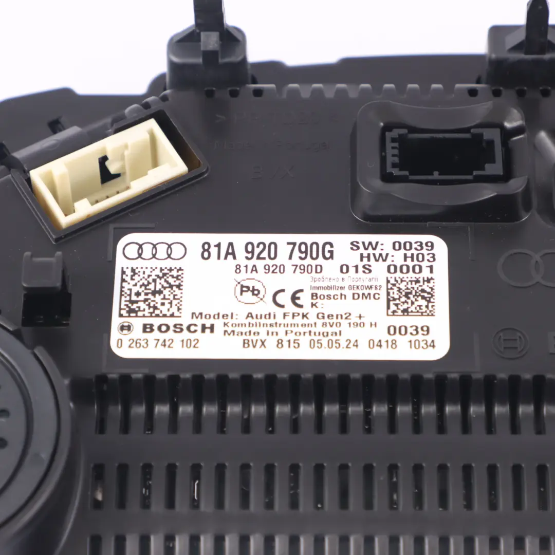 Virtual Cockpit Instrument Cluster Speedo Clocks Meter to Audi Q2 GA with Part number 81A920790G Audi Q2 GA Virtual Cockpit Instrument Cluster Speedo Clocks Meter - SKU RHD-81A920790G - Part number 81A920790G