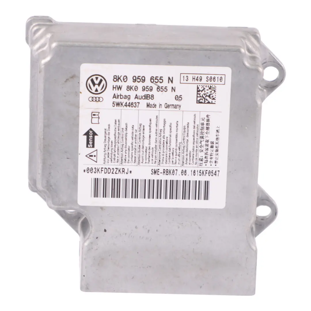 Modulo aria Unità di controllo ECU per Audi A4 B8 A5 8T con numero di parte 8K0959655N Audi A4 B8 A5 8T Modulo aria Unità di controllo ECU - SKU 8K0959655N - Numero di parte 8K0959655N