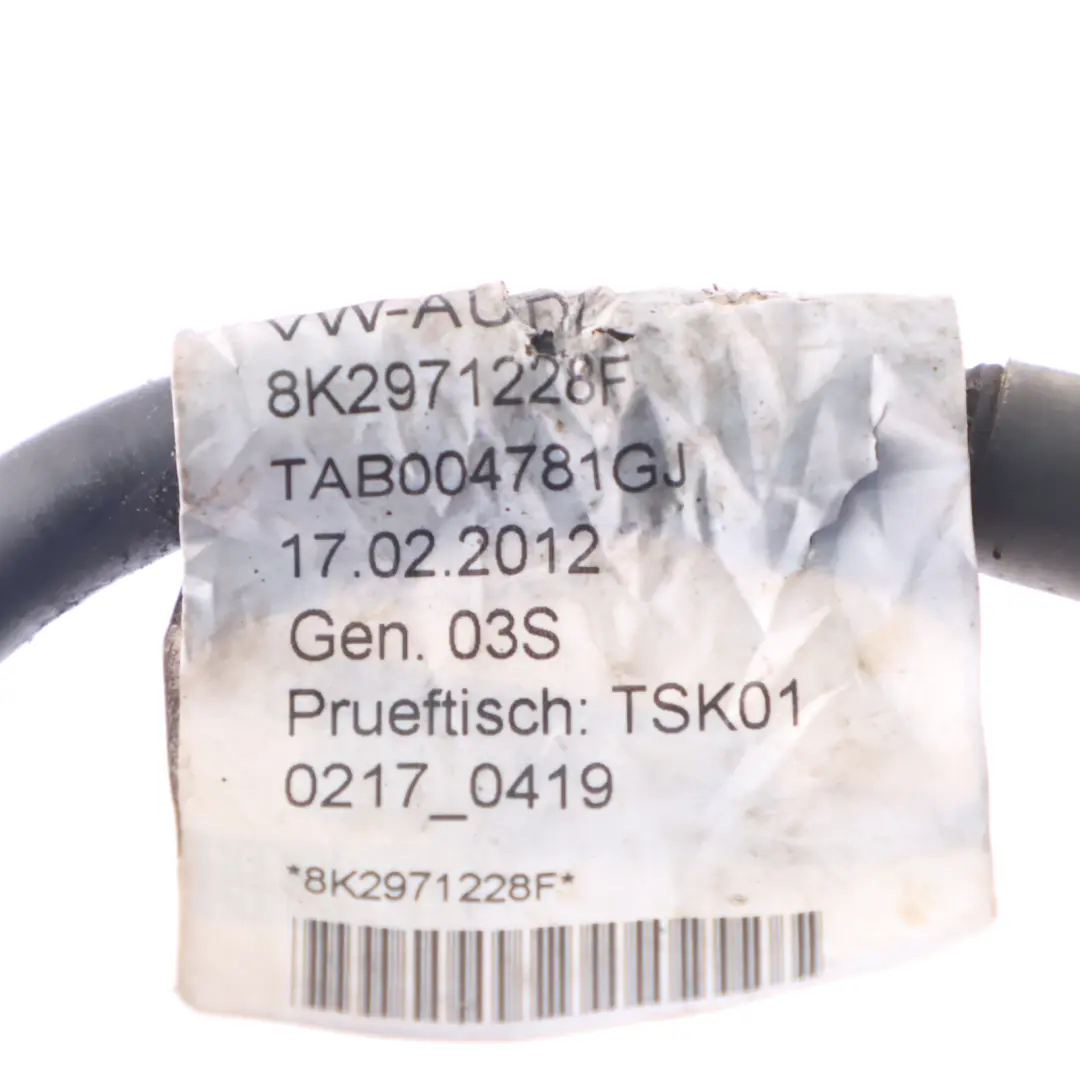 Audi A5 8T 2.0 TFSI Alternator HV Battery Earth Cable Terminal Wiring - SKU RHD-8K2971228F - Part number 8K2971228F