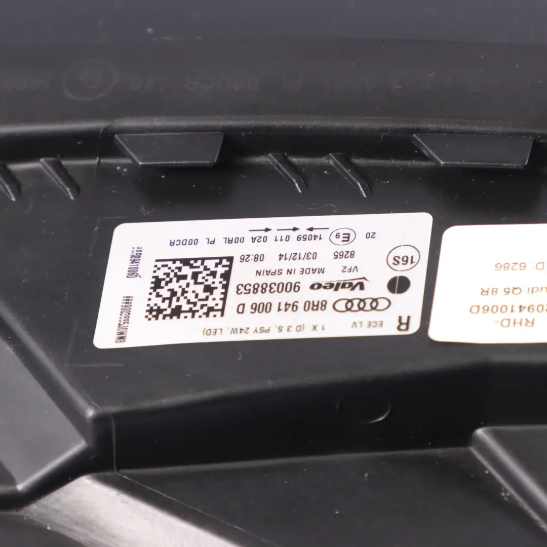 Headlight Headlamp Lamp Light Front Right O/S to Audi Q5 8R with Part number 8R0941006D Audi Q5 8R Headlight Headlamp Lamp Light Front Right O/S - SKU RHD-8R0941006D - Part number 8R0941006D