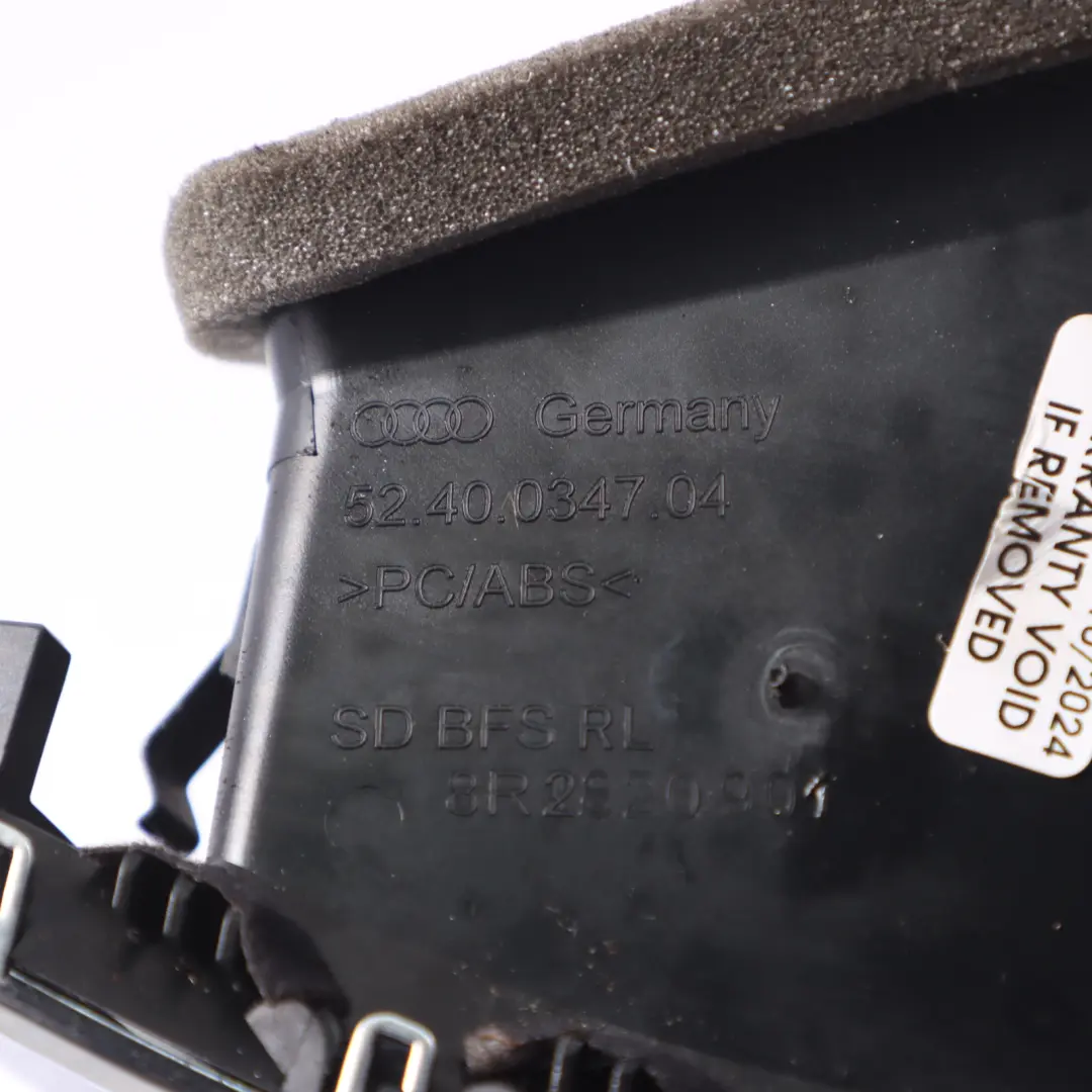 Vent Grille Dashboard Dash Left N/S Passenger Side to Audi Q5 8R Air with Part number 8R2820901G Audi Q5 8R Air Vent Grille Dashboard Dash Left N/S Passenger Side - SKU RHD-8R2820901G - Part number 8R2820901G