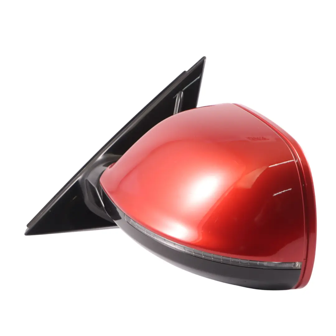 Audi Q5 8R Electric Mirror Wing Glass Left N/S Volcano Red Y3M - SKU RHD-8R2857409AN-VRE - Part number 8R2857409AN