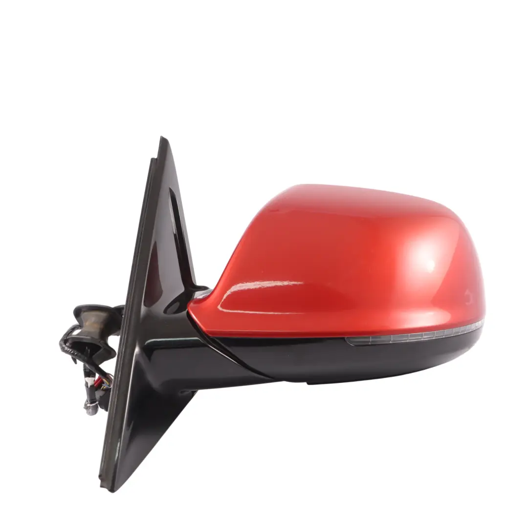 Audi Q5 8R Electric Mirror Wing Glass Left N/S Volcano Red Y3M - SKU RHD-8R2857409AN-VRE - Part number 8R2857409AN