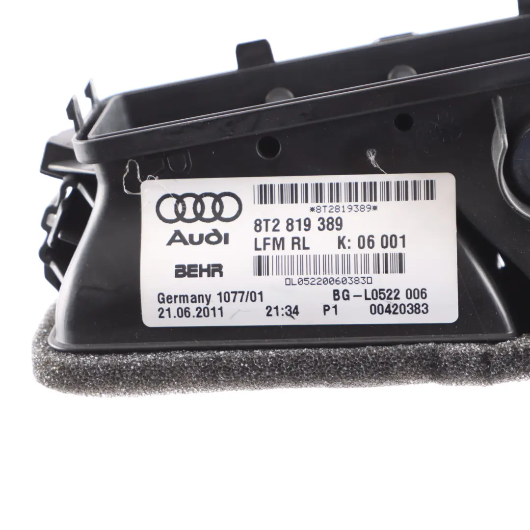 Audi S5 8T Centre Dashboard Air Duct Guide Vent - SKU RHD-8T2819389 - Part number 8T2819389