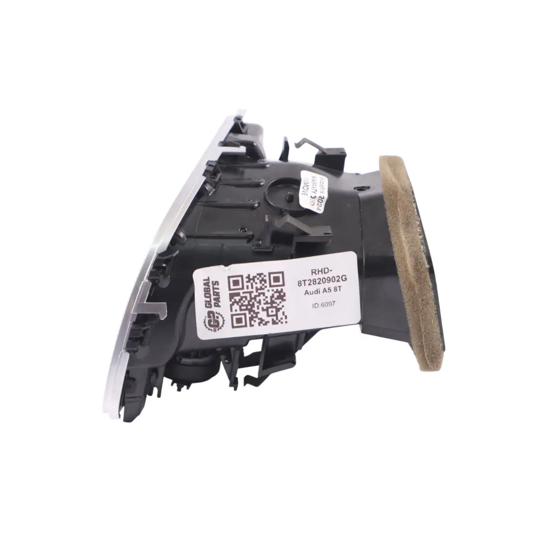 Front Dashboard Right O/S Air Vent Grille Driver's Side to Audi A5 8T with Part number 8T2820902G Audi A5 8T Front Dashboard Right O/S Air Vent Grille Driver's Side - SKU RHD-8T2820902G - Part number 8T2820902G