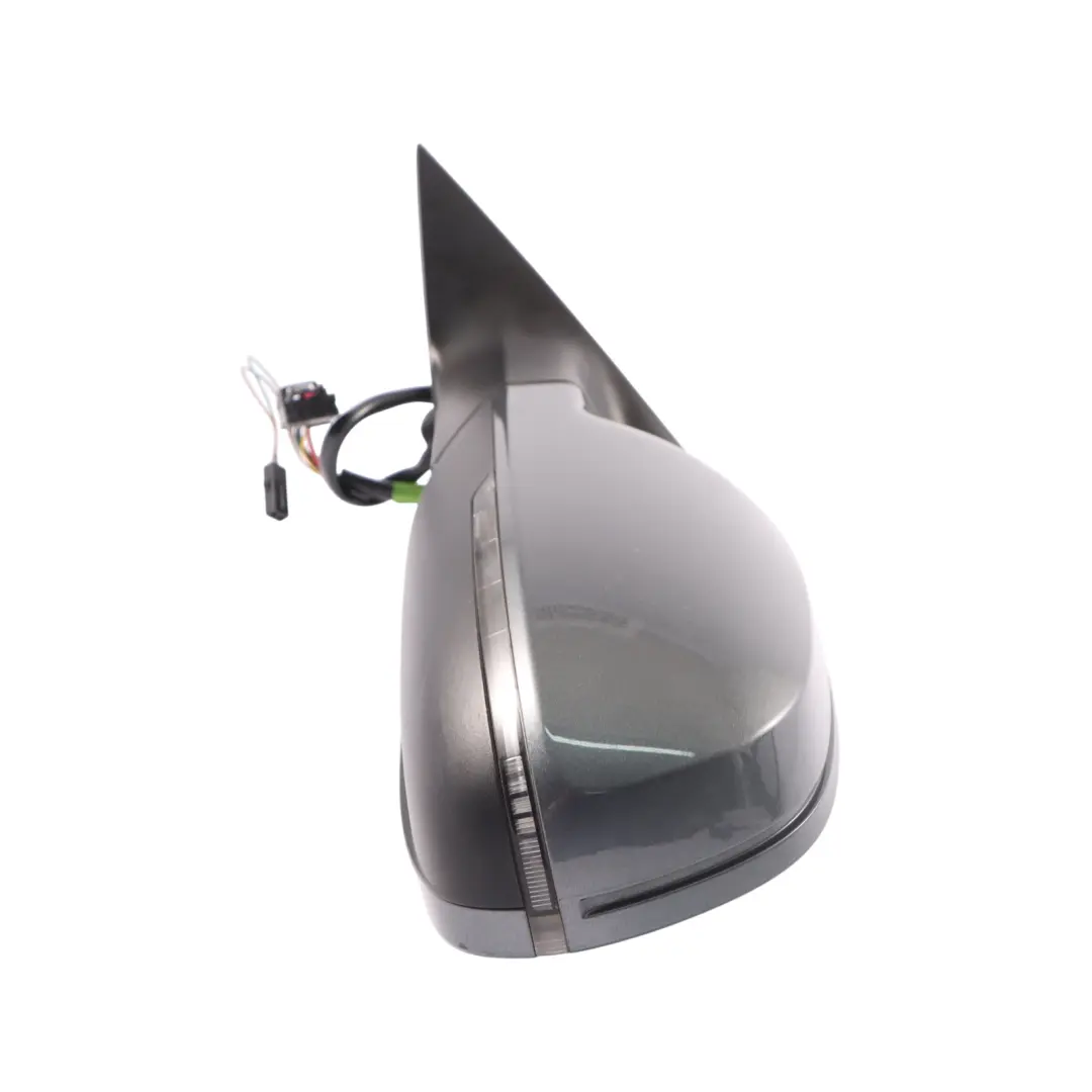 Audi A5 8T Front Mirror Wing Door Electric Left N/S Monsoon Grey X7R - SKU RHD-8T2857409AF-MOG - Part number 8T2857409AF