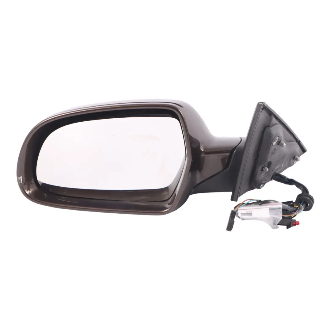 Front Mirror Wing Door Left N/S Teak Brown Metallic Z8W 8T2857409AF to Audi A5 8T with Part number 8T2857409AF-TBR Audi A5 8T Front Mirror Wing Door Left N/S Teak Brown Metallic Z8W 8T2857409AF - SKU RHD-8T2857409AF-TBR - Part number 8T2857409AF-TBR