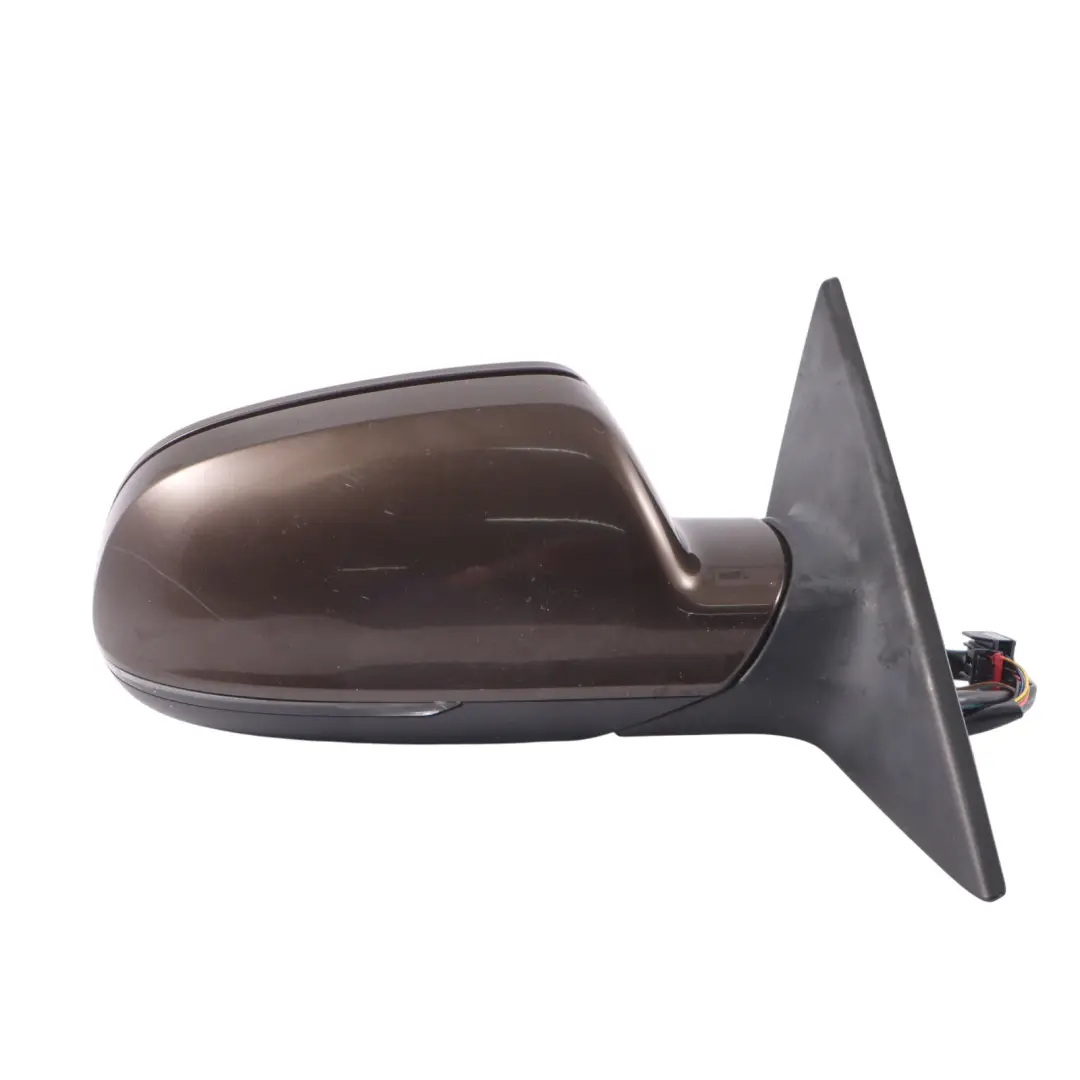 Audi A5 8T Front Mirror Wing Door Right O/S Teak Brown Metallic Z8W 8T2857410AF - SKU RHD-8T2857410AF-TBR - Part number 8T2857410AF-TBR