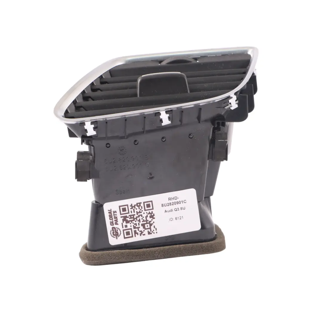 Fresh Air Vent Left N/S Dashboard Trim Panel Black to Audi Q3 8U with Part number 8U2820901C Audi Q3 8U Fresh Air Vent Left N/S Dashboard Trim Panel Black - SKU RHD-8U2820901C - Part number 8U2820901C