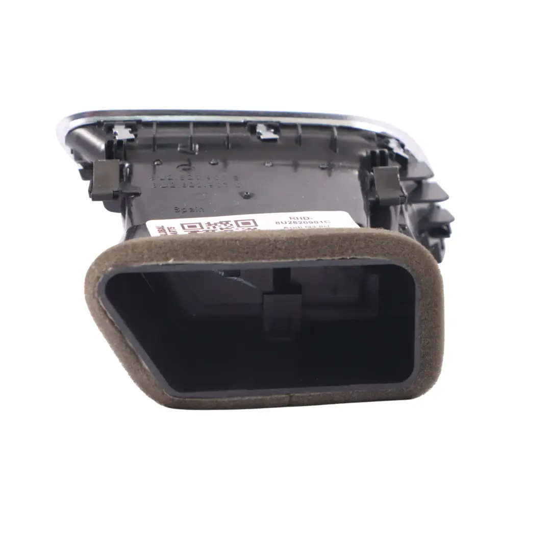 Audi Q3 8U Fresh Air Vent Left N/S Dashboard Trim Panel Black - SKU RHD-8U2820901C - Part number 8U2820901C
