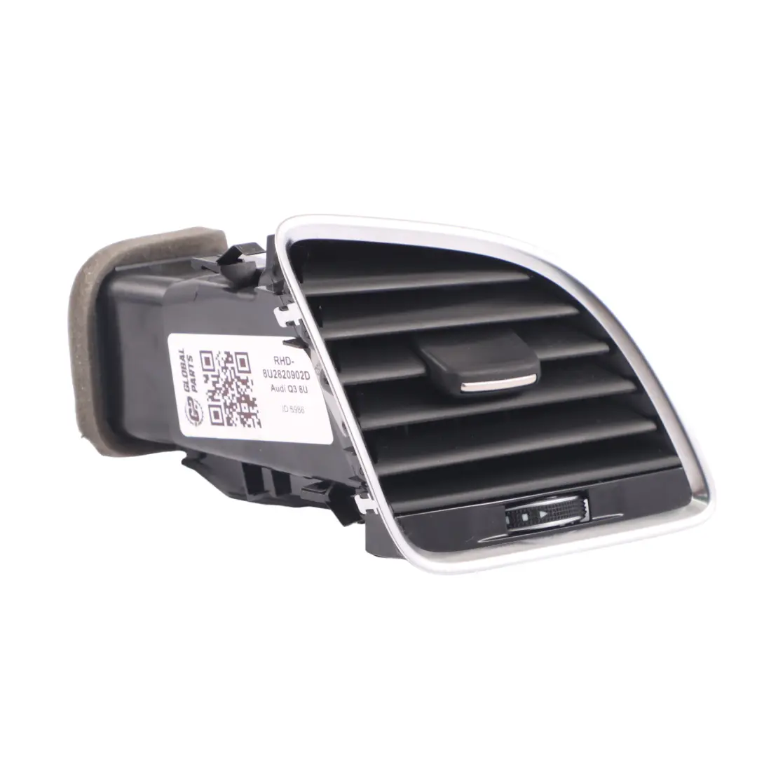 Front Dashboard Air Vent Grille Panel Right O/S to Audi Q3 8U with Part number 8U2820902D Audi Q3 8U Front Dashboard Air Vent Grille Panel Right O/S - SKU RHD-8U2820902D - Part number 8U2820902D
