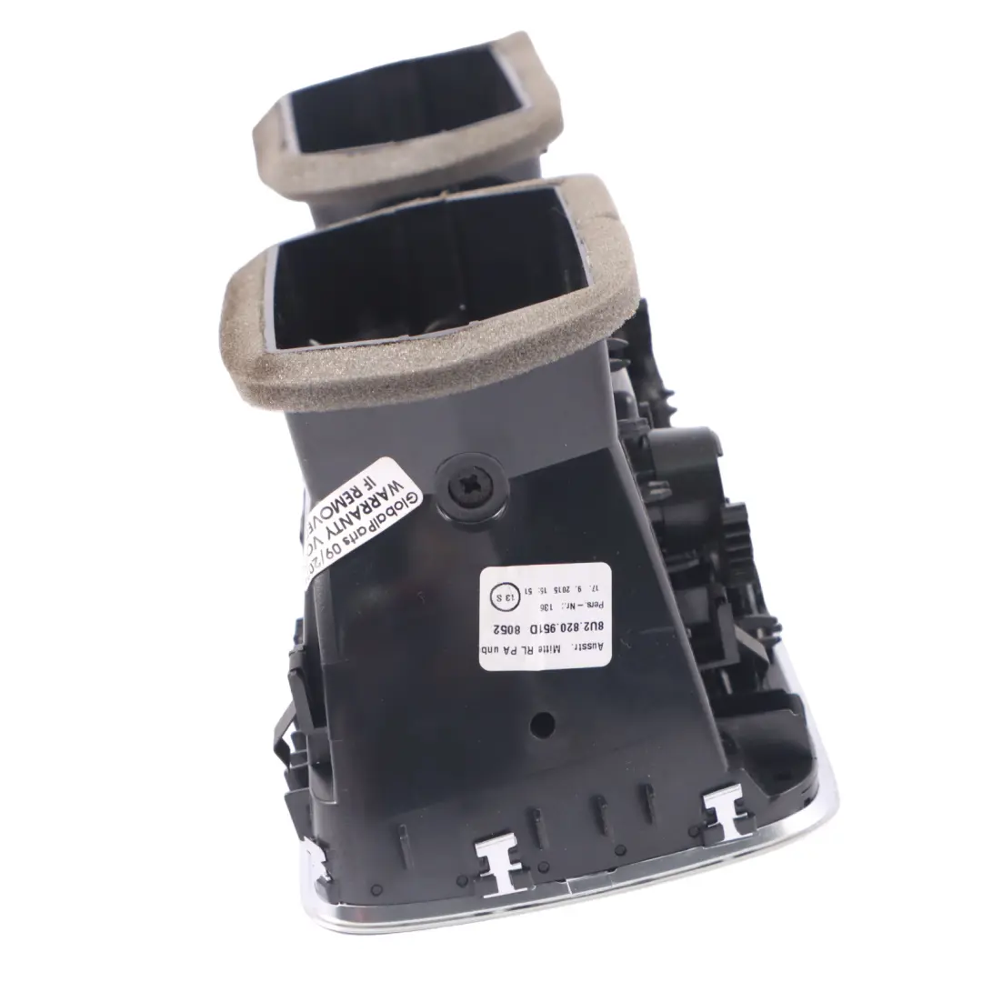 Audi Q3 8U Dashboard Centre Air Vent Front Grille Cover Hazard Switch - SKU RHD-8U2820951E - Part number 8U2820951E