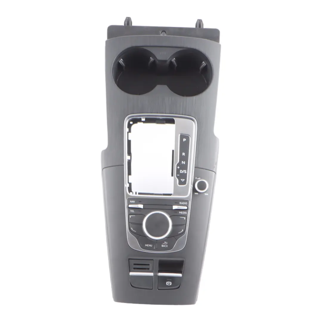 Media Sat Nav Controller Center Console Trim Cup Holder Automatic to Audi A3 8V with Part number 8V0919614BJ Audi A3 8V Media Sat Nav Controller Center Console Trim Cup Holder Automatic - SKU RHD-8V0919614BJ-1 - Part number 8V0919614BJ