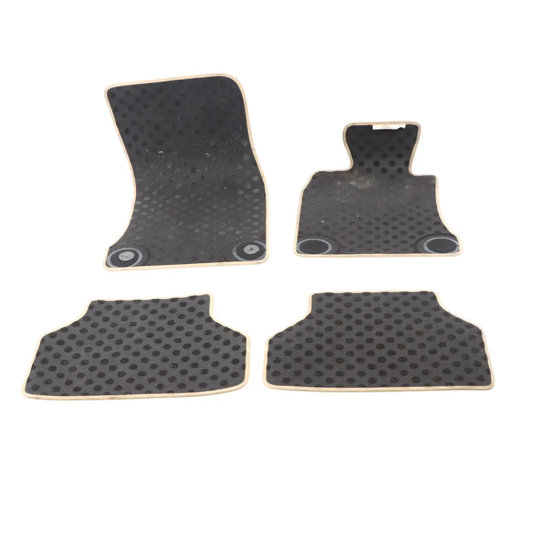 BMW E60 E61 Floor Mats Interior Velours Front Rear Footwell Cover Set Beige - SKU RHD-9117182 - Part number 9117182