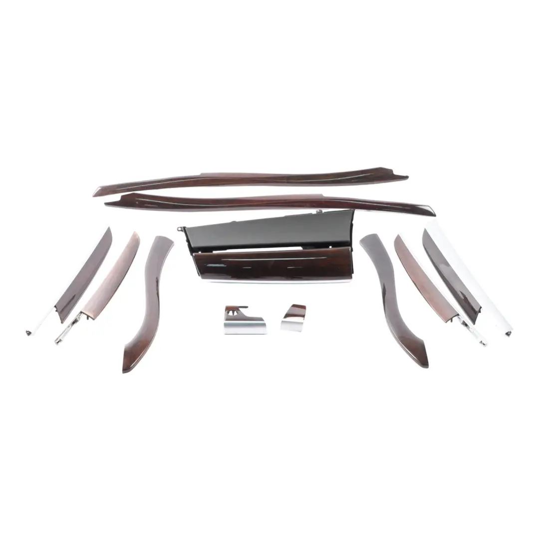 Decor Strip Trim Dashboard Cover Wood Set Bamboo Grain Dark to BMW X6 E71 with Part number 9210999 BMW X6 E71 Decor Strip Trim Dashboard Cover Wood Set Bamboo Grain Dark - SKU RHD-9210999-4 - Part number 9210999