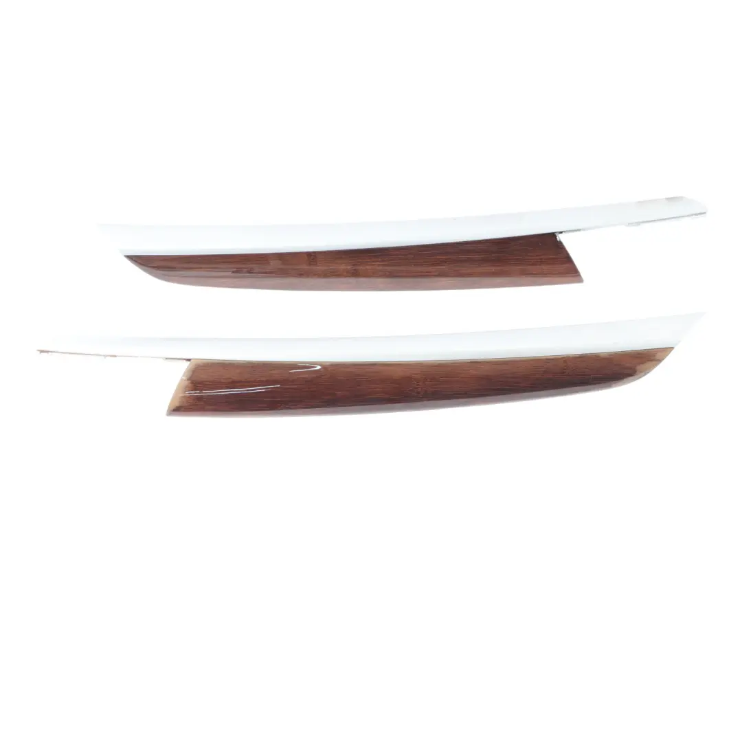 BMW X6 E71 Decor Strip Trim Dashboard Cover Wood Set Bamboo Grain Dark - SKU RHD-9210999-4 - Part number 9210999