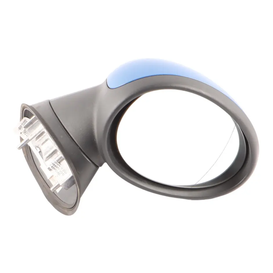 Wing Mirror Mini R60 R61 Heated Right O/S Outside Blue Metallic - B14 to with Part number 9805062 Wing Mirror Mini R60 R61 Heated Right O/S Outside Blue Metallic - B14 - SKU RHD-9805062-TBM - Part number 9805062