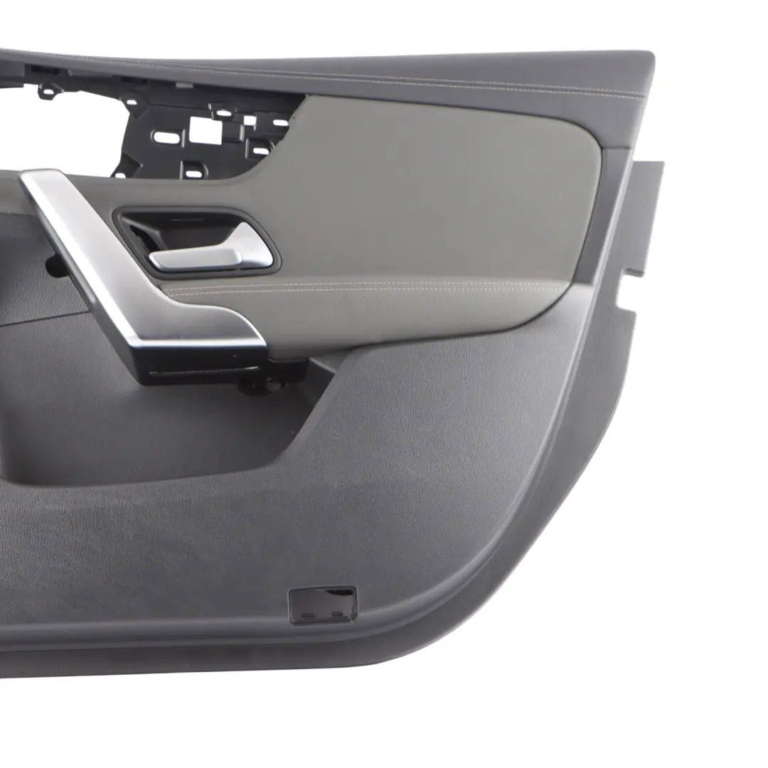 Door Card Right O/S Trim Panel Cover Leather Grey to Mercedes V177 Rear with Part number A1777202800 Mercedes V177 Rear Door Card Right O/S Trim Panel Cover Leather Grey - SKU RHD-A1777202800-2 - Part number A1777202800