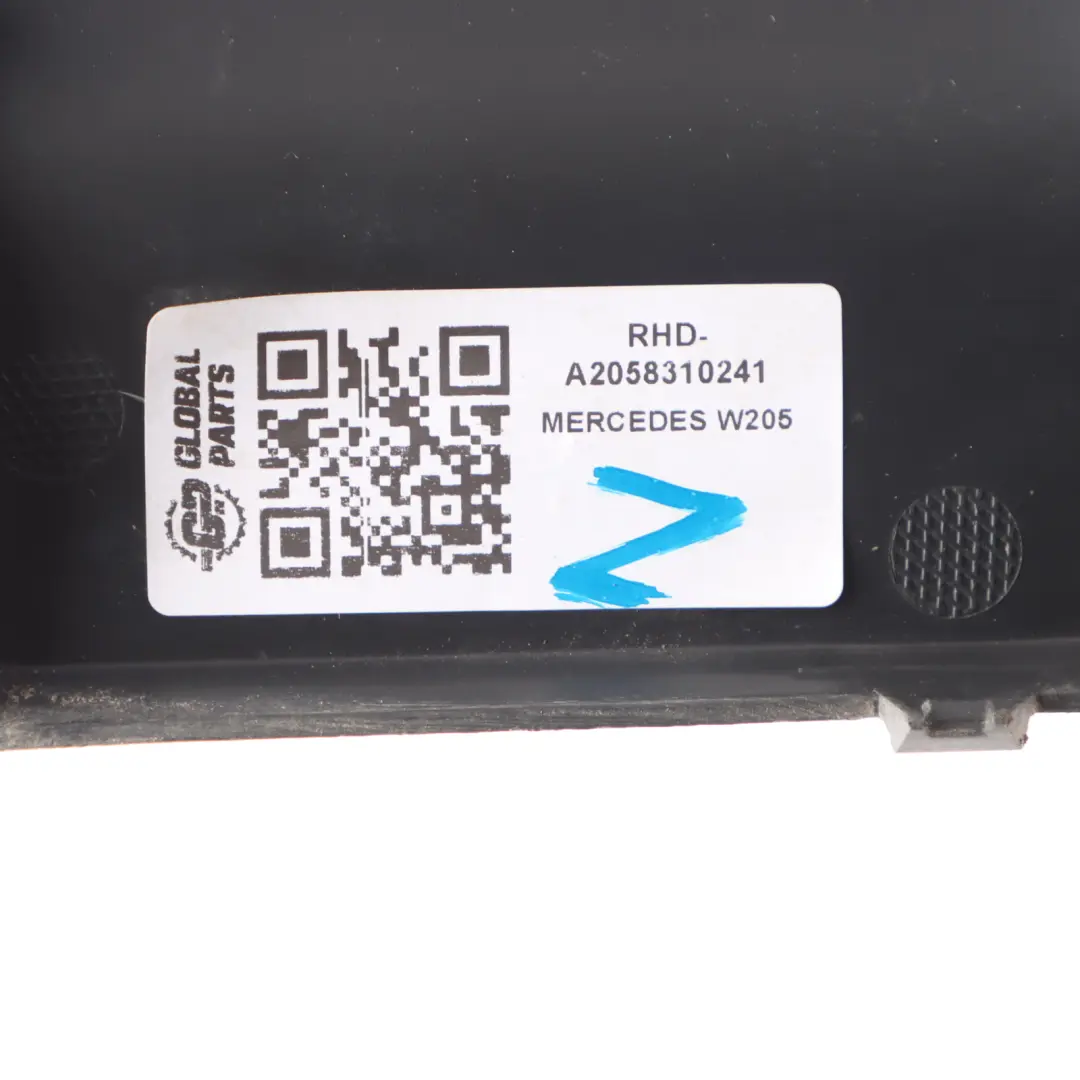Front Wiper Scuttle Panel Cover Trim Right O/S to Mercedes W205 with Part number A2058310241 Mercedes W205 Front Wiper Scuttle Panel Cover Trim Right O/S - SKU RHD-A2058310241 - Part number A2058310241