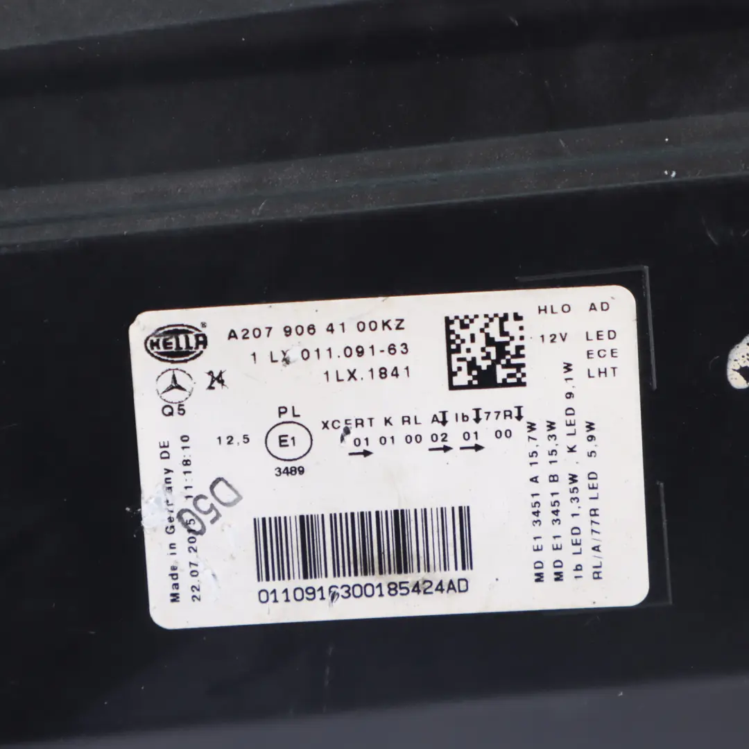 Front Headlight Left N/S Lamp Intelligent LED to Mercedes C207 with Part number A2079064100 Mercedes C207 Front Headlight Left N/S Lamp Intelligent LED - SKU RHD-A2079064100-1 - Part number A2079064100