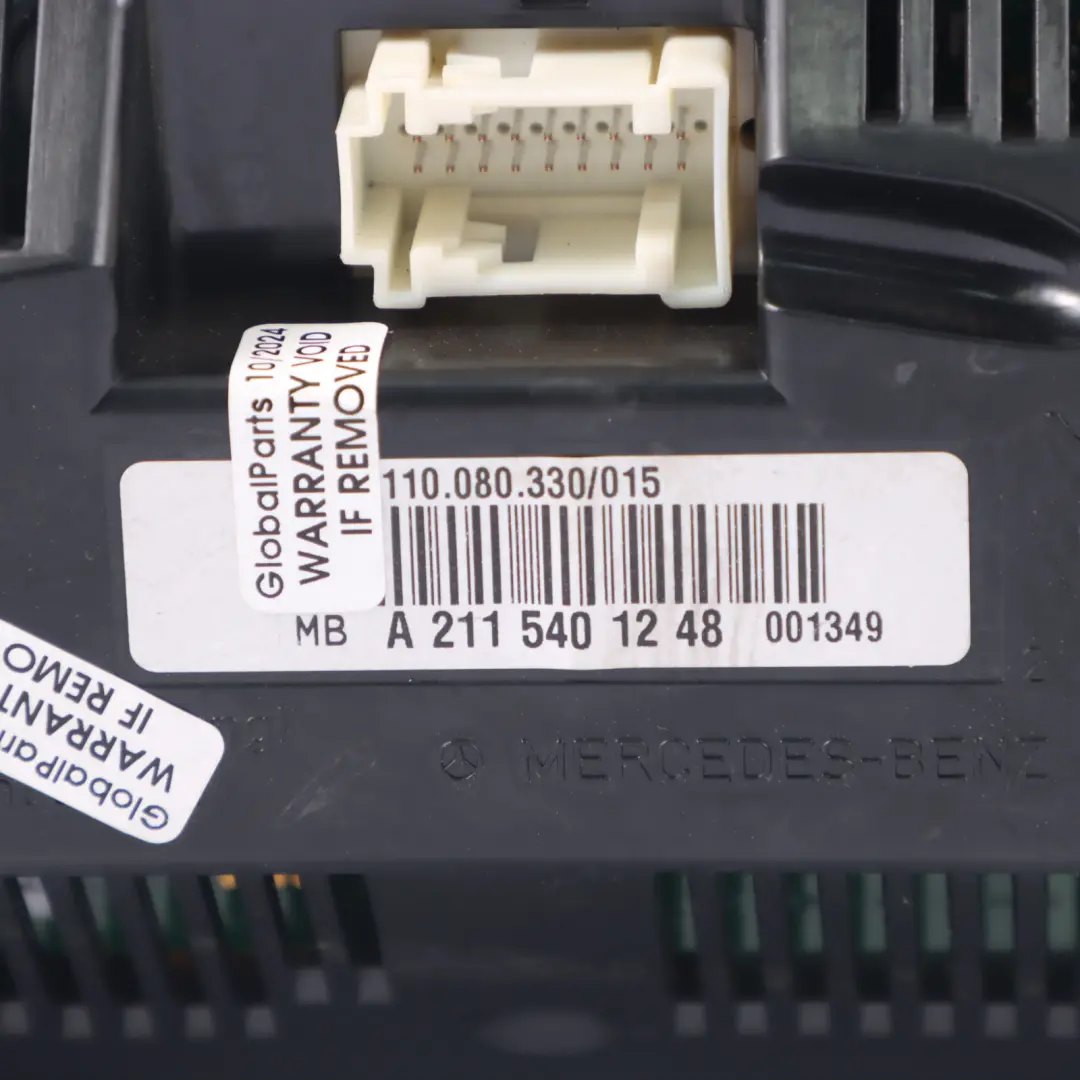 Instrument Cluster Speedo Clocks Automatic to Mercedes W211 Diesel with Part number A2115401248 Mercedes W211 Diesel Instrument Cluster Speedo Clocks Automatic - SKU RHD-A2115401248 - Part number A2115401248