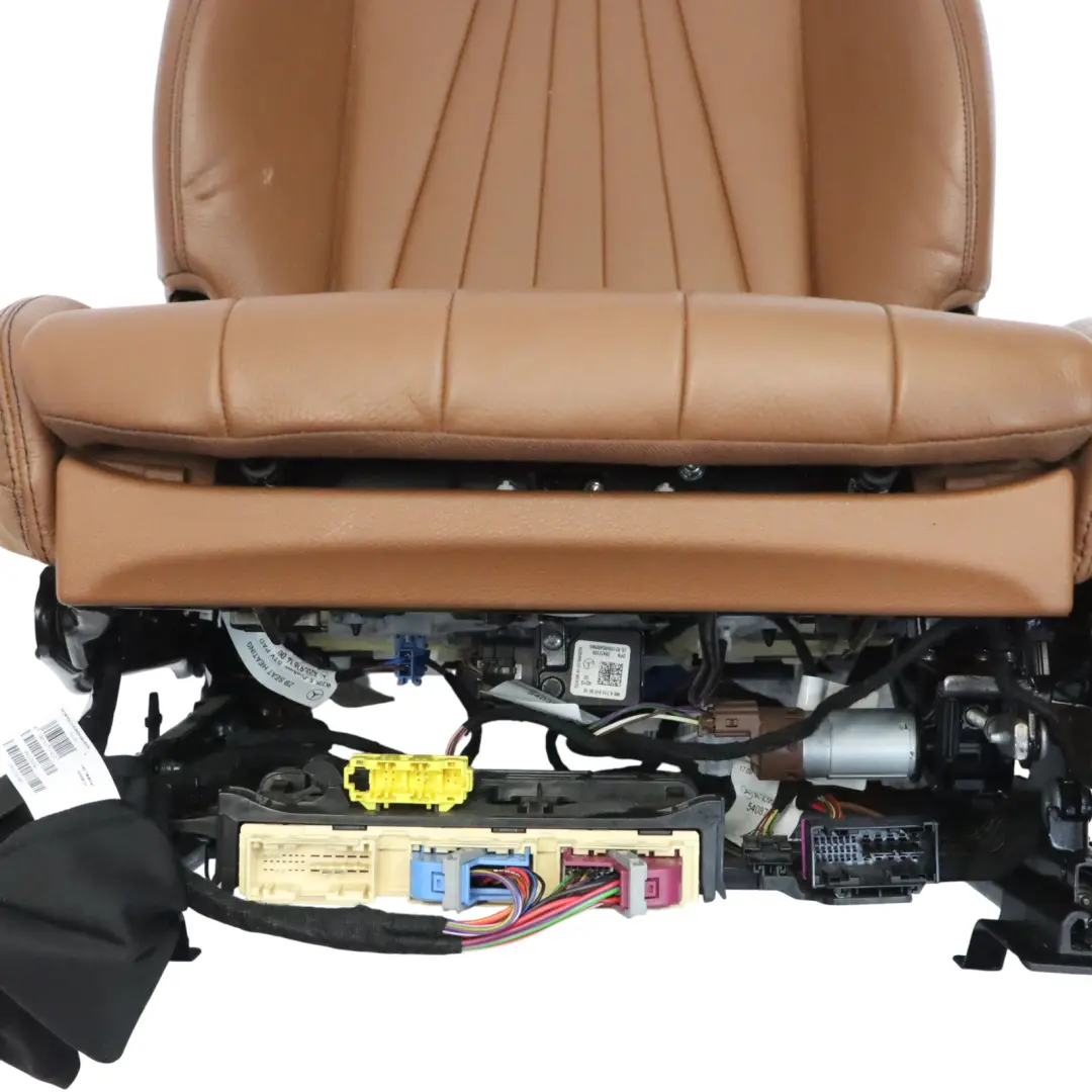 Front Seat Left N/S Interior Heated Brown Leather to Mercedes A238 with Part number A2389105701 Mercedes A238 Front Seat Left N/S Interior Heated Brown Leather - SKU A2389105701-1 - Part number A2389105701
