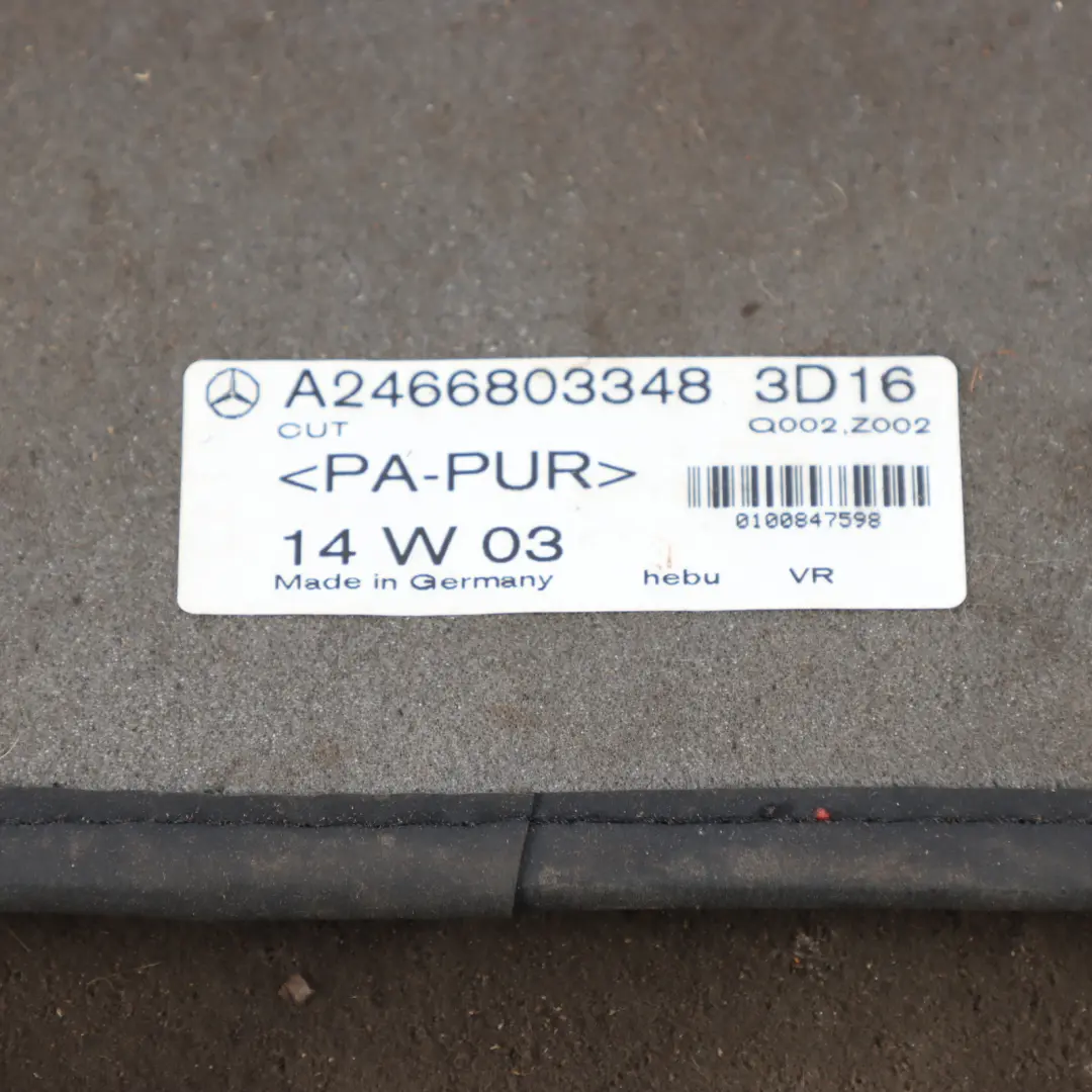 Floor Mats Set Interior Front Rear Floor Cover Black to Mercedes W246 with Part number A2466803348 Mercedes W246 Floor Mats Set Interior Front Rear Floor Cover Black - SKU RHD-A2466803348-2 - Part number A2466803348