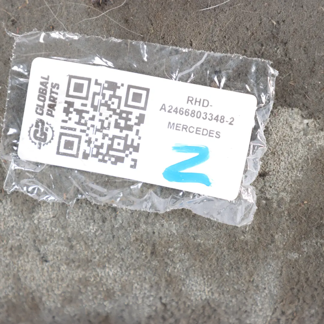 Mercedes W246 Floor Mats Set Interior Front Rear Floor Cover Black - SKU RHD-A2466803348-2 - Part number A2466803348