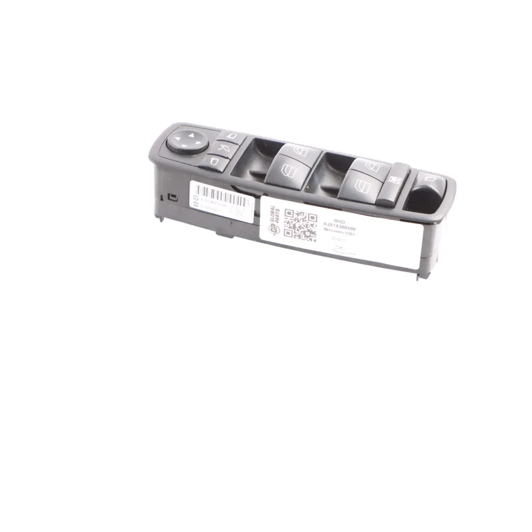 Mercedes W251 Window Lifter Switch Front Driver Side Control Panel - SKU A2518300590 - Part number A2518300590