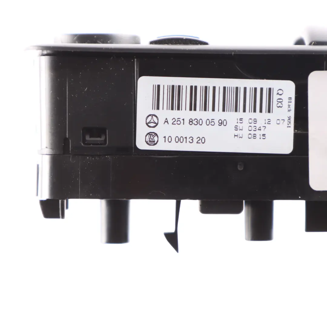 Interruttore lato guida anteriore Pannello controllo per Mercedes W251 con numero di parte A2518300590 Mercedes W251 Interruttore lato guida anteriore Pannello controllo - SKU A2518300590 - Numero di parte A2518300590