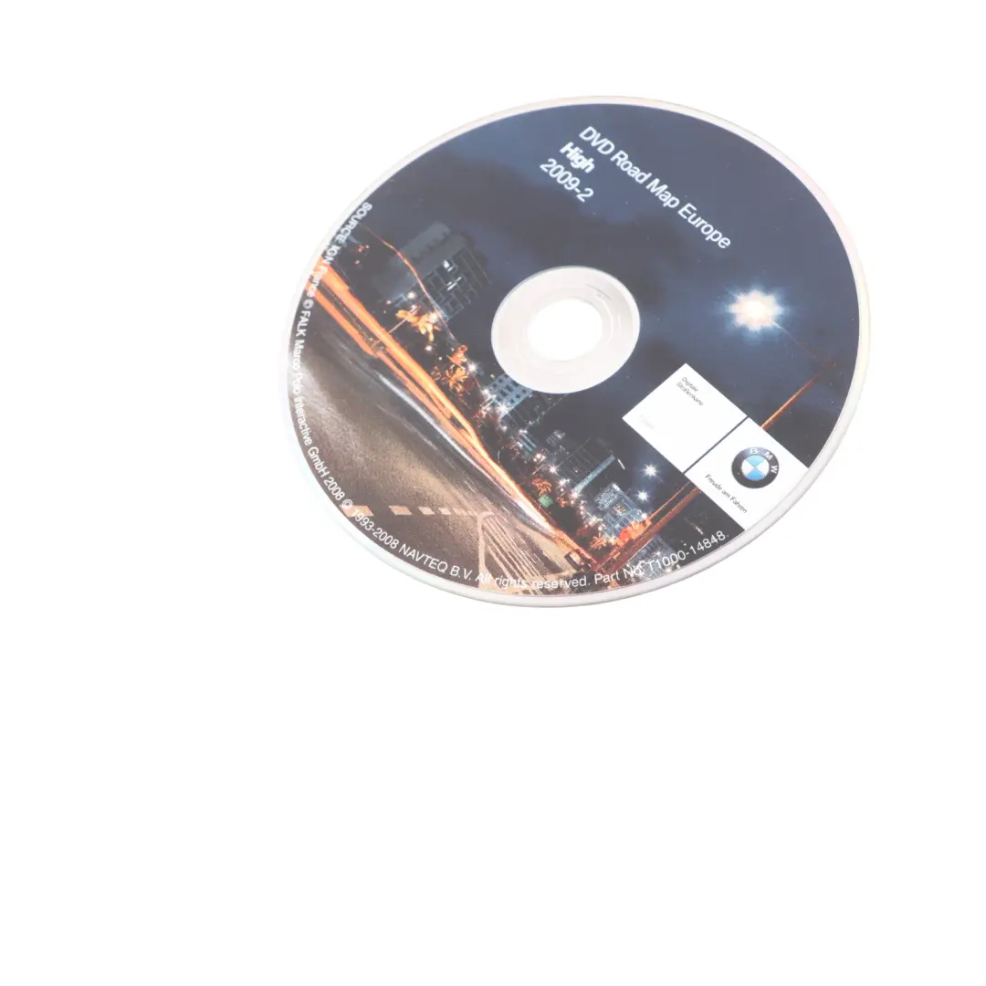 Disc High Navigation DVD 2009-2 Road Map Europe to BMW with Part number T1000 BMW Disc High Navigation DVD 2009-2 Road Map Europe - SKU T1000-14848 - Part number T1000