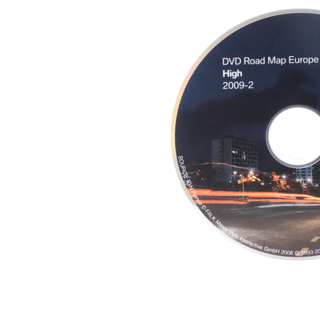 Disc High Navigation DVD 2009-2 Road Map Europe to BMW with Part number T1000 BMW Disc High Navigation DVD 2009-2 Road Map Europe - SKU T1000-14848 - Part number T1000
