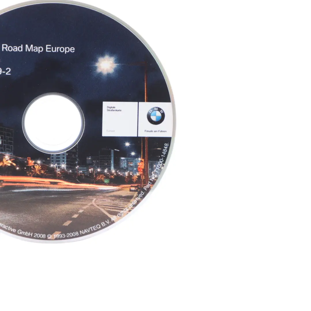 Disc High Navigation DVD 2009-2 Road Map Europe to BMW with Part number T1000 BMW Disc High Navigation DVD 2009-2 Road Map Europe - SKU T1000-14848 - Part number T1000