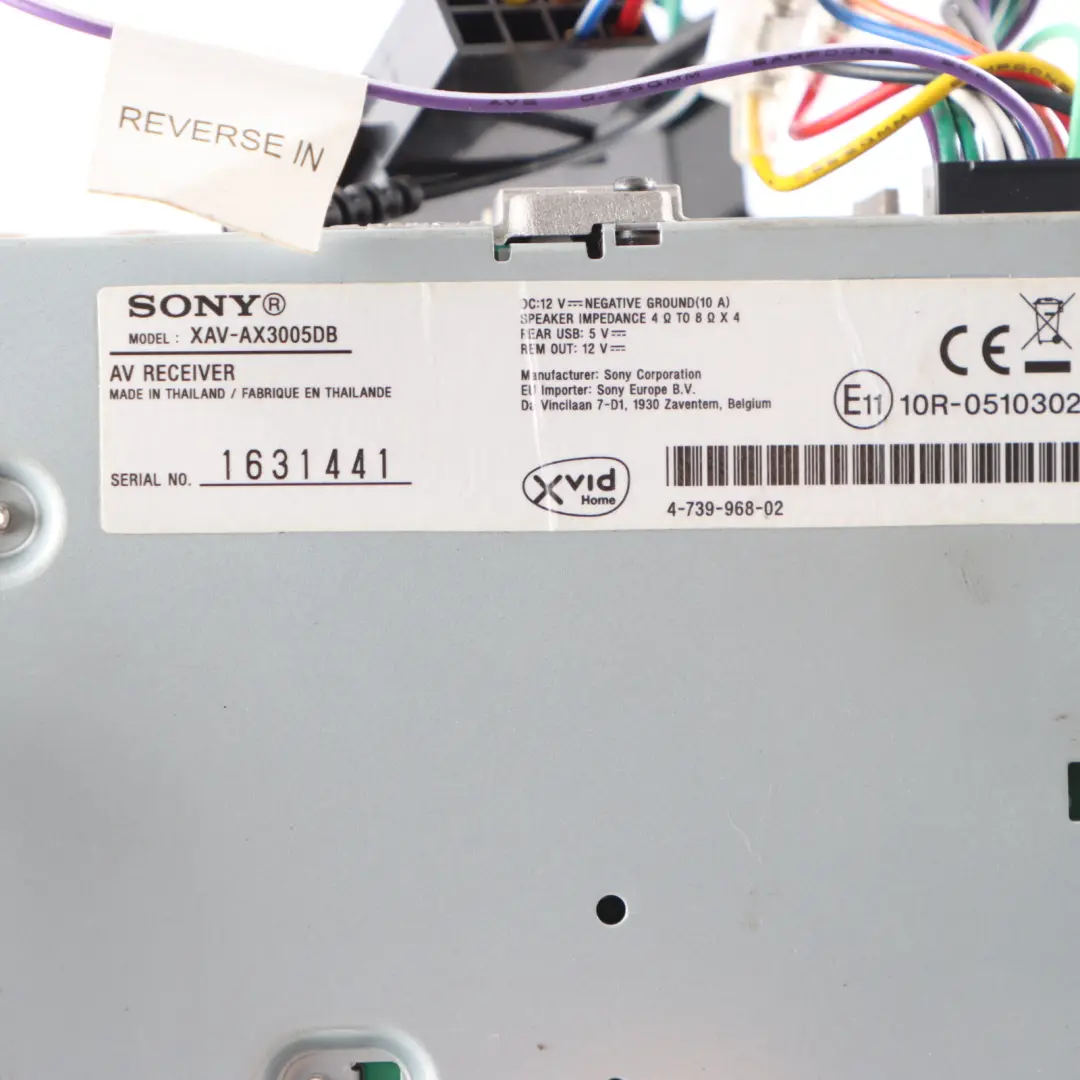 Original Sony Bluetooth USB MP3 Stereo Autoradio Radio Kamera für mit Teilenummer XAV-AX3005DB Original Sony Bluetooth USB MP3 Stereo Autoradio Radio Kamera - SKU XAV-AX3005DB - Teilenummer XAV-AX3005DB