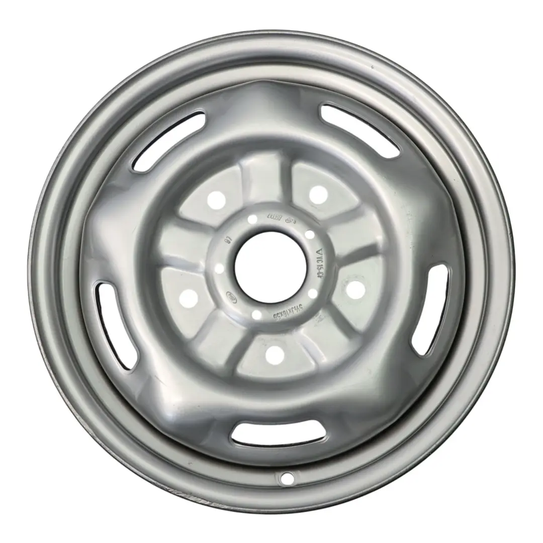 Llanta de acero plateada 16" ET:56 5.5J para Ford Transit con número de pieza YC15-CF Ford Transit Llanta de acero plateada 16" ET:56 5.5J - SKU YC15-CF - Número de pieza YC15-CF
