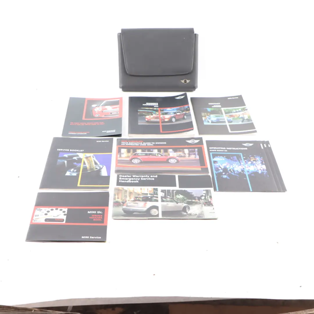 Owner's Handbook Pouch Case Wallet Cover Set to Mini Cooper S 7 R56 with Part number 0013283 Mini Cooper S 7 R56 Owner's Handbook Pouch Case Wallet Cover Set - SKU 0013283-7 - Part number 0013283