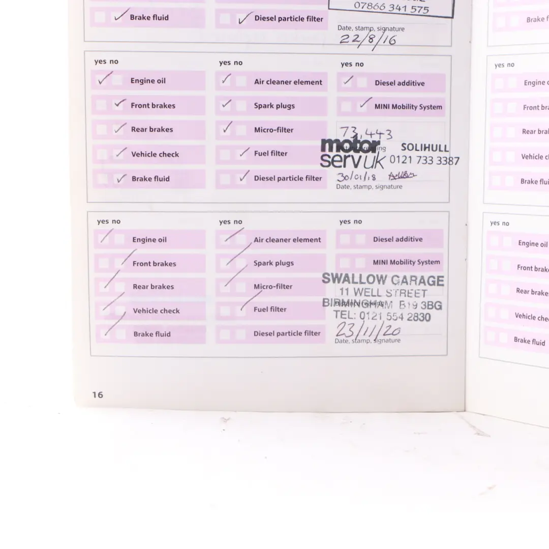 Mini Cooper S 7 R56 Owner's Handbook Pouch Case Wallet Cover Set - SKU 0013283-7 - Part number 0013283