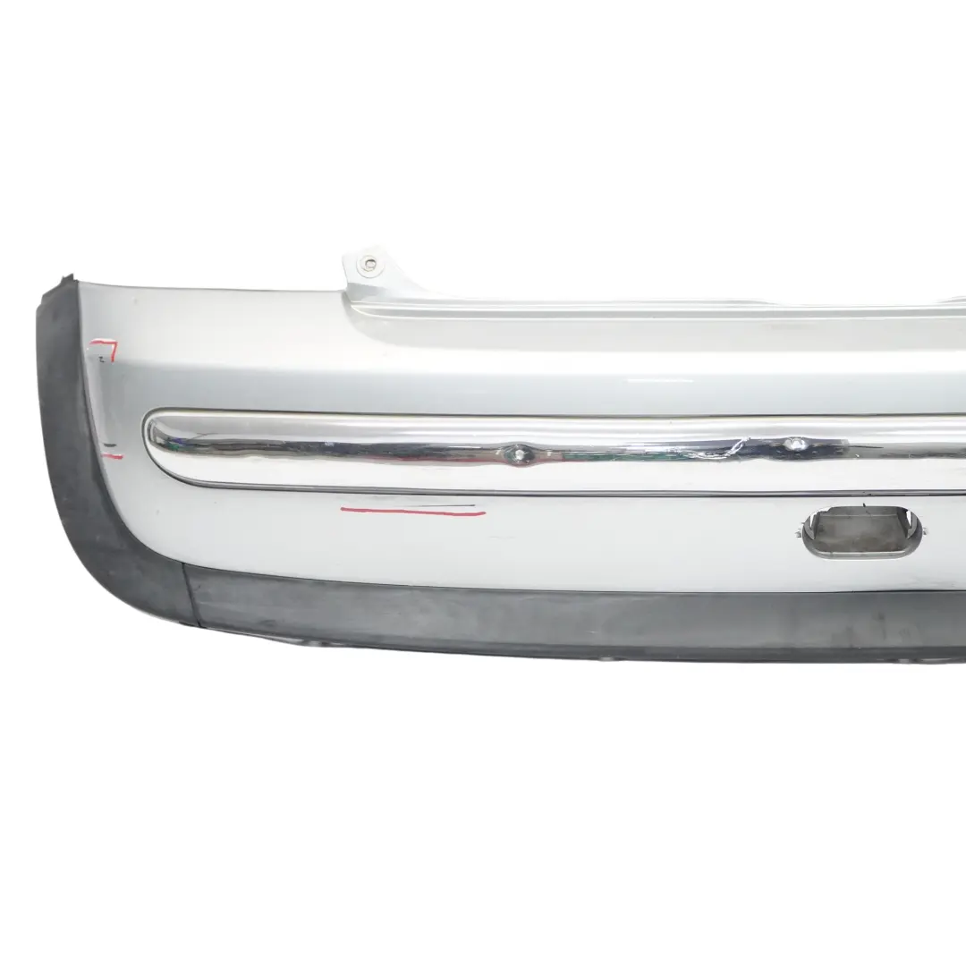 Bumper Panel Pure Silver Metallic - 900 to Mini Cooper One R50 Rear with Part number 0029925 Mini Cooper One R50 Rear Bumper Panel Pure Silver Metallic - 900 - SKU 0029925-PS - Part number 0029925