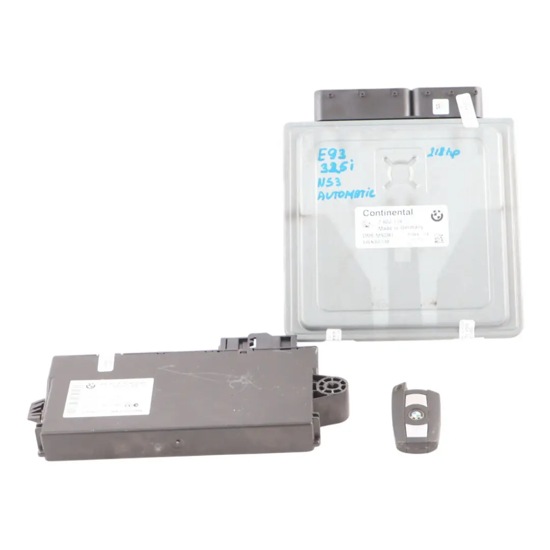 N54B30A ECU Kit DME CAS3 Key Automatic to BMW E60 LCI E90 E91 325i 525i with Part number 7602118 BMW E60 LCI E90 E91 325i 525i N54B30A ECU Kit DME CAS3 Key Automatic - SKU 7602118-4 - Part number 7602118